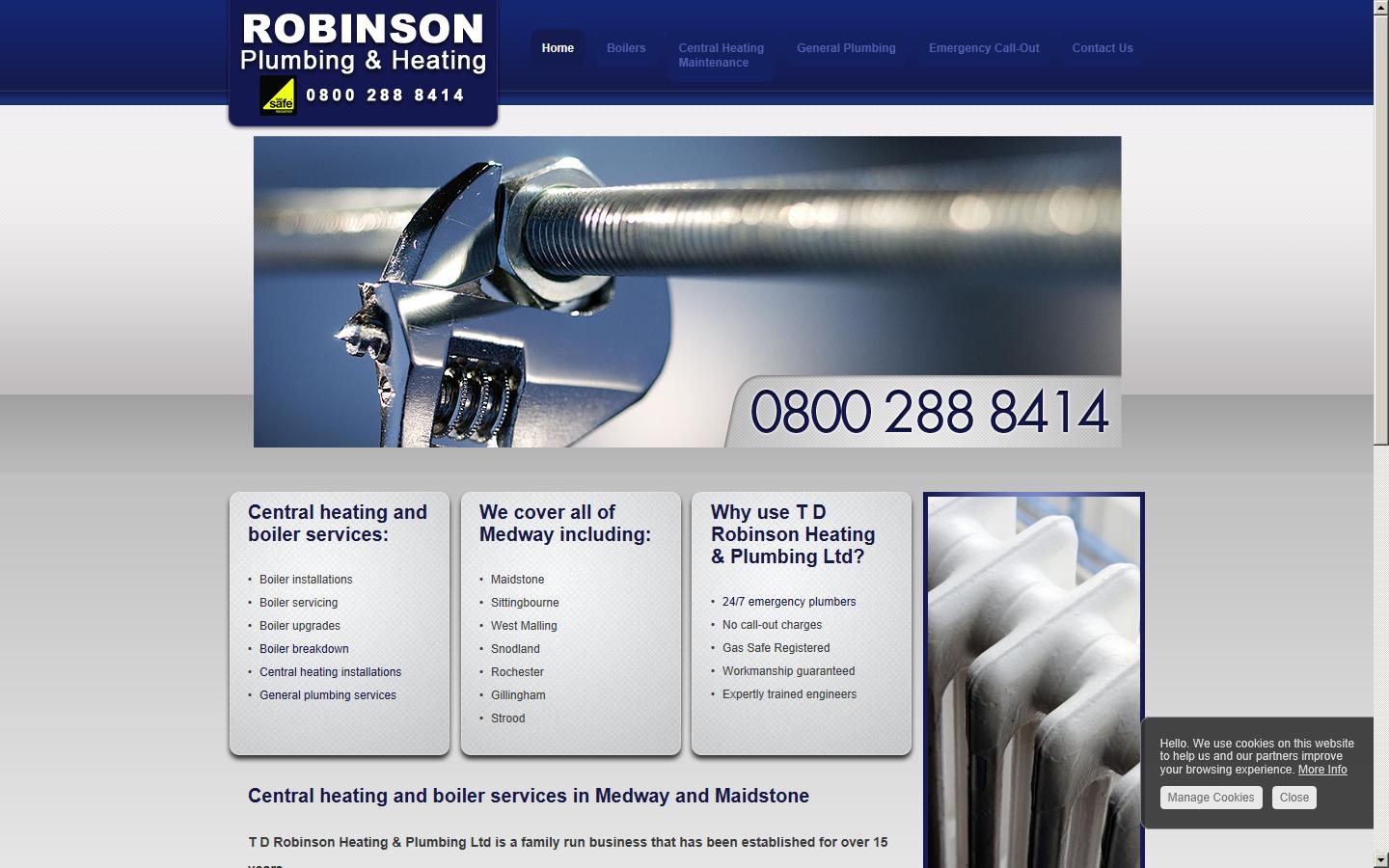 Robinson Plumbing & Heating, Chatham, Kent, ME5 8EJ