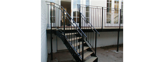 Renovated Fire Escape Staircases