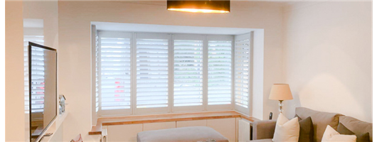 Planatation Shutters with Hidden Hinges