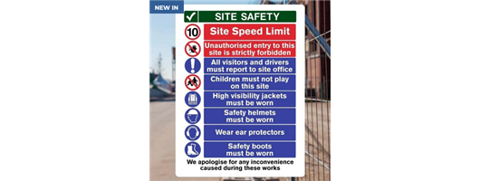  Site Safety Multi-Hazard Boards & Banners 