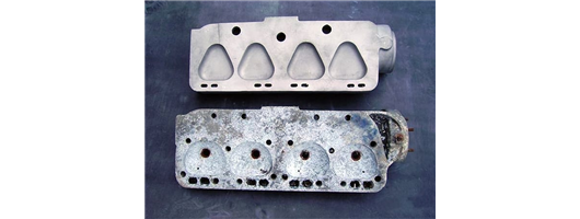 Cylinder heads - before and after