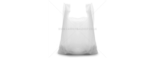 White Takeaway Plastic Carrier Bags