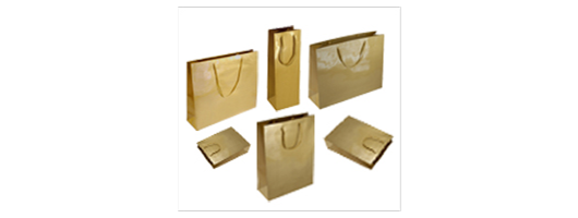 Gold Gloss Paper Carrier Bags