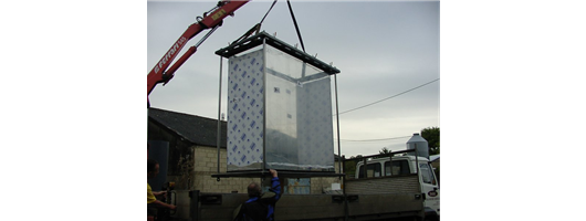 David Blaine's Box for his 2003 London endurance Stunt