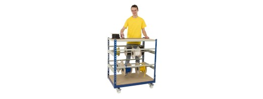 Rivet Racking Mobile Cable Reel Bench