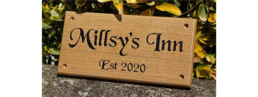 Wooden Signs in Beautiful Oak