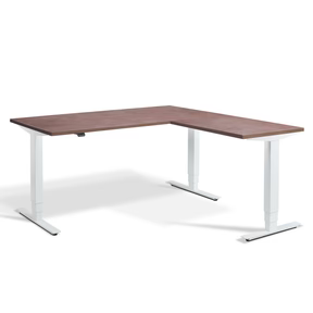 Advance White Corner Style Height Adjustable Desk 