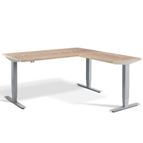 Advance Silver Corner Style Height Adjustable Desk 
