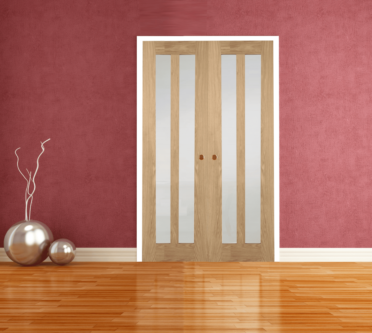 White Primed Double Door Lining – Internal Door Frame