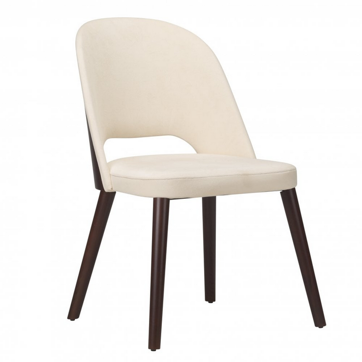 Calm CO Wooden Back Upholstered Side Chair
