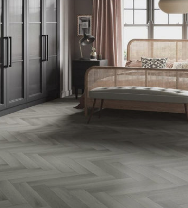 Antique Grey Oak Herringbone Luxury Rigid Core Click Vinyl Flooring