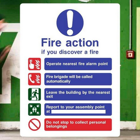 Fire Action Signs