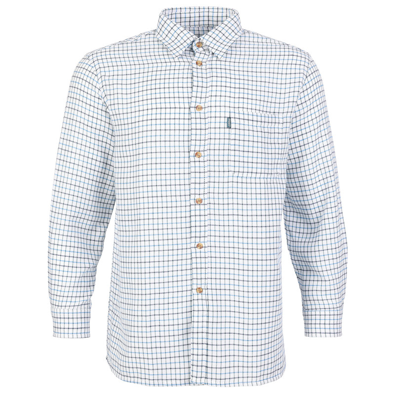 100 FORT Tattersall Shirt Blue