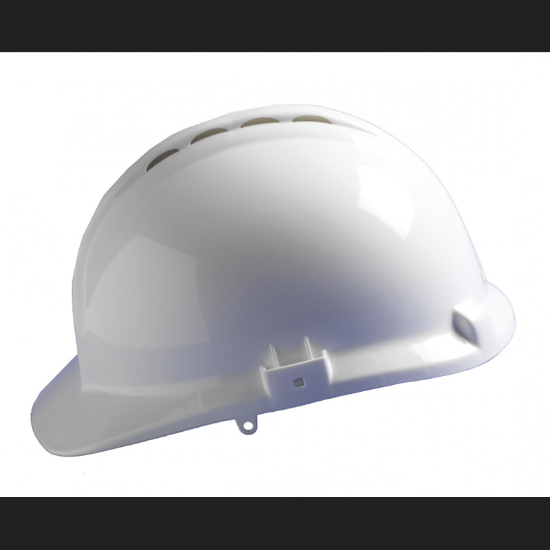 CENTURION 1100 Full Peak White Slip Ratchet Vented Euro Helmet