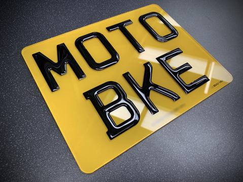 Motorcycle 3D Digits