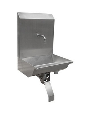 Stainless Steel One Station Knee Operated Wash Trough