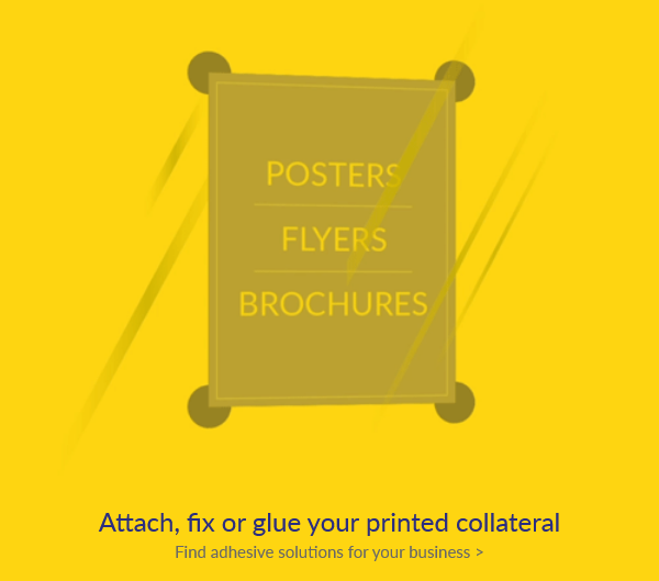 Attach, Fix or Glue Your Printed Collateral