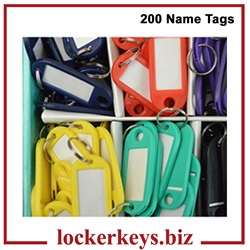 Box of 200 Name Tags in 8 Colors