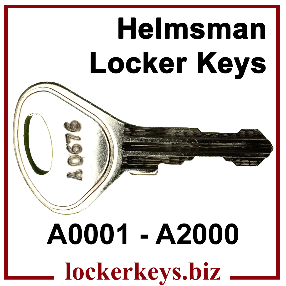Keys for Helmsman Lockers A0001 - A2000
