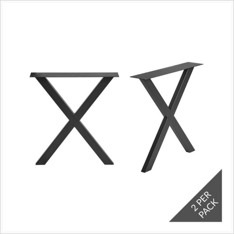 Double Cross – X Base – Black – Dining