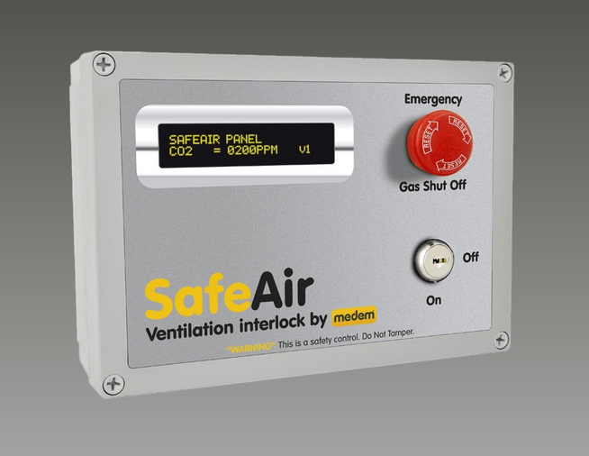 SafeAir (GP) Gas Proving and Ventilation Interlocking for Commercial Kitchens