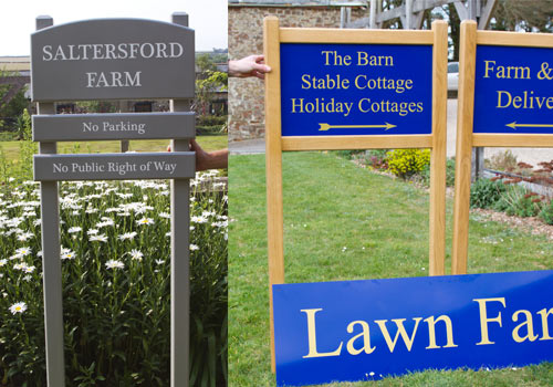 Entrance Signs - Signs With Posts