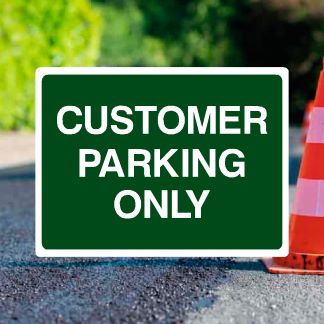 Customer Parking Signs