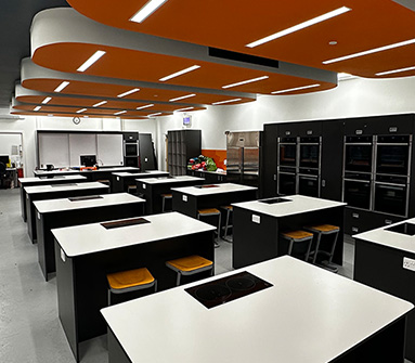 Food technology room island design