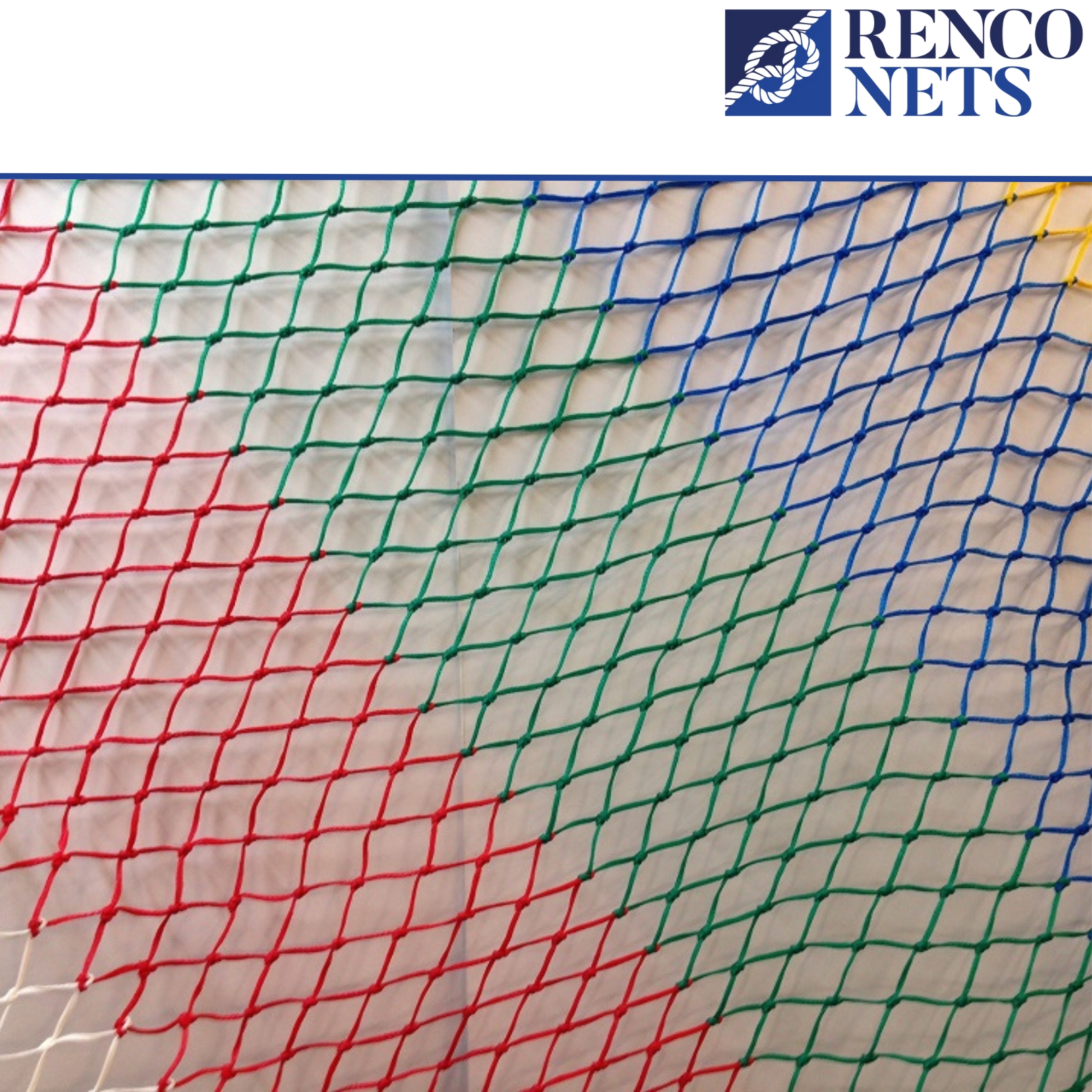 Chevron (Rainbow) Polyethylene Netting - 50mm/4mm