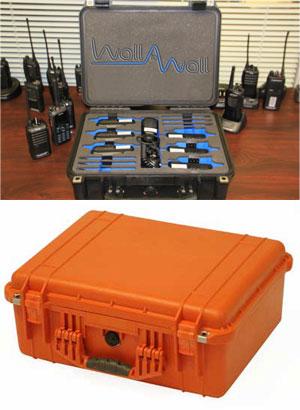 Protective cases for two way radios from Wall to Wall Communications