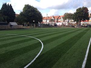 Building Artificial Football Turf Court London