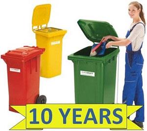 EUROKRAFT Wheelie Bins, KAISER+KRAFT, 10 year guarantee, reduced prices