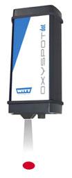 Secure check at a glance: The new Oxyspot test system from Witt detects oxygen concentrations in packaging using a light sensor. 