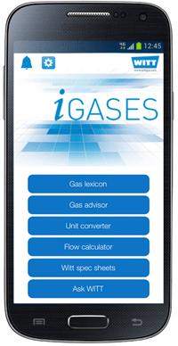 Gas technology app now with inert gas advisor