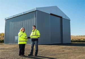 Temporary building helps meet record demand for Scotch whisky