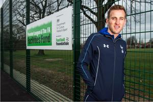 Childhood football home for England heroes young & old gets new pitch