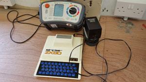 PAT Testing Sinclair ZX80, Portable Appliance Testing