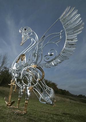 Galvanized swan creation nets &pound;5,500 for disabled school