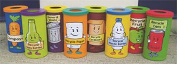 Eye Catching Recycling Bins