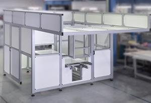 Protective Enclosure made from 40mm Aluminium Profiles