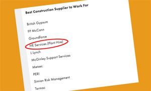 H.E Services Enters Top 10 &ldquo;best Supplier Contractor To Work For&rdquo;