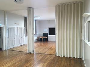 Village Hall improvements include Concertina Folding Partition