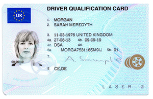 Blue Driver Qualification Card