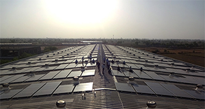 Solar panels at Micro Precision in India