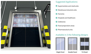 PVC Crash Service Doors