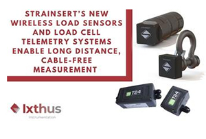 Strainsert&rsquo;s new wireless load sensors and load cell telemetry systems