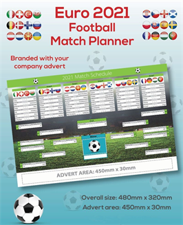 Wall planners, Euro 2021, match planner, corporate branding