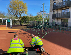 HMS EPDM Surfacing creates safe play areas for children