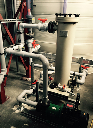 Installation of chemical pipework