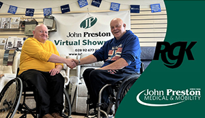 John collects his new RGK Club Sport - John Preston Wheelchair Specialists